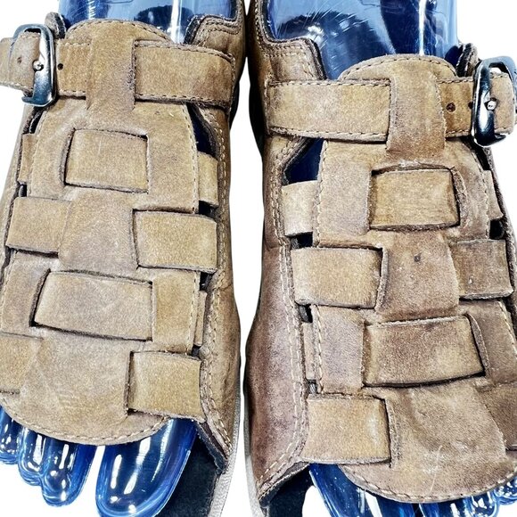 Merrell Brava II Womens Brown Leather Fisherman Sandals Sz 7 Adjustable Buckles - Picture 3 of 13